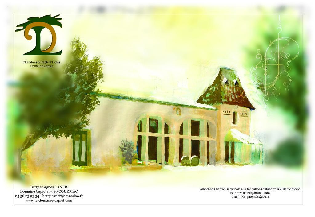Bed and Breakfast Domaine Capiet à Courpiac Extérieur photo